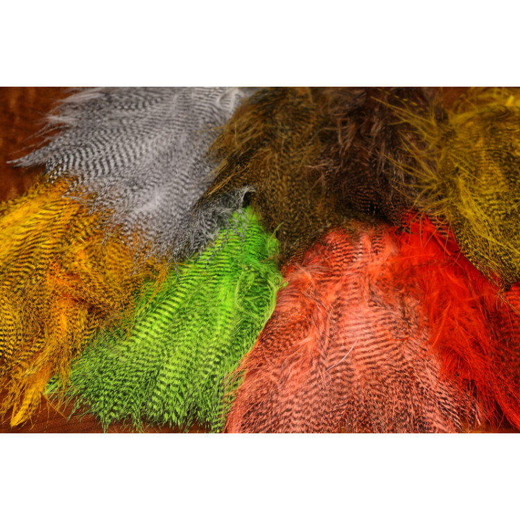 Fine Black Barred Marabou White