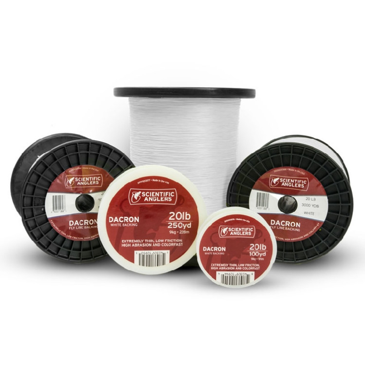 S.A. Dacron Backing 20lb x 100yd White
