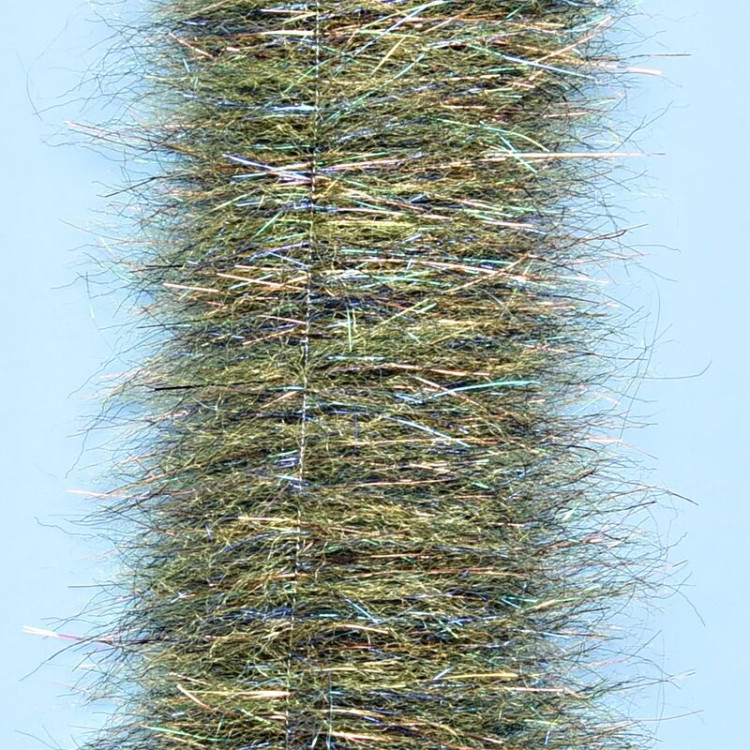 Ep Minnow Head Brush 1.5 inch Wide UV Grass Olive