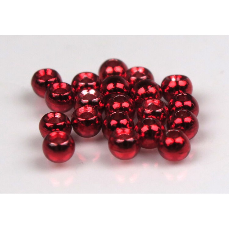 2.8mm Plummeting Tungsten Beads Metallic Red